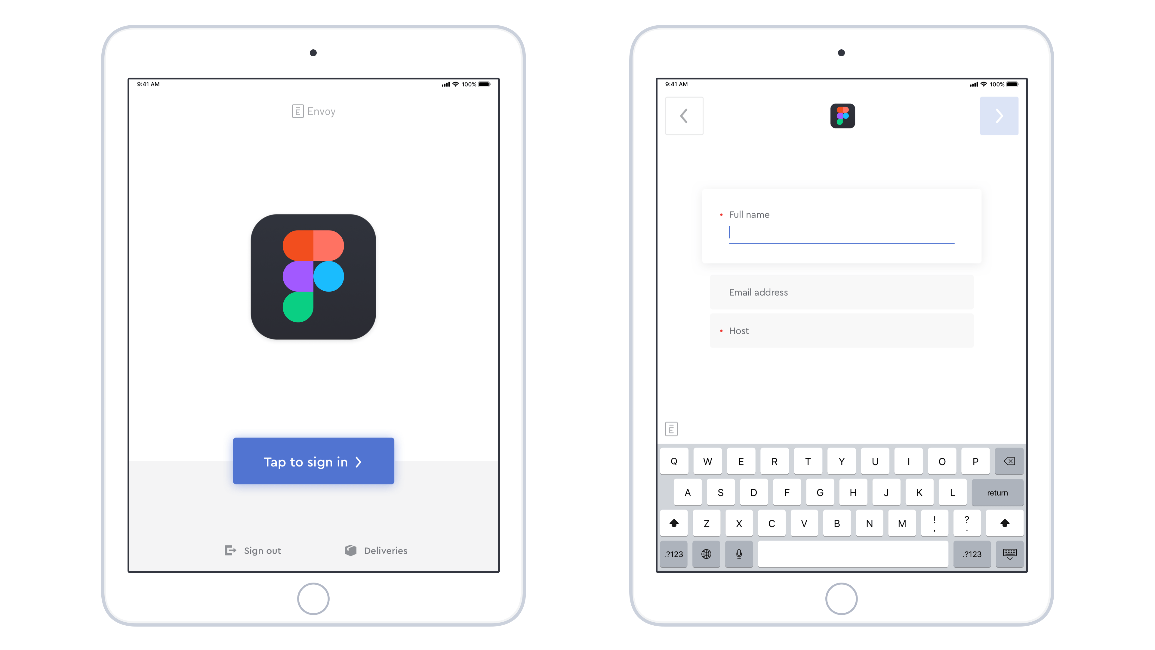 the standard Envoy sign-in flow
